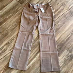 Ann Taylor Loft Curvy Pants -tan/brown